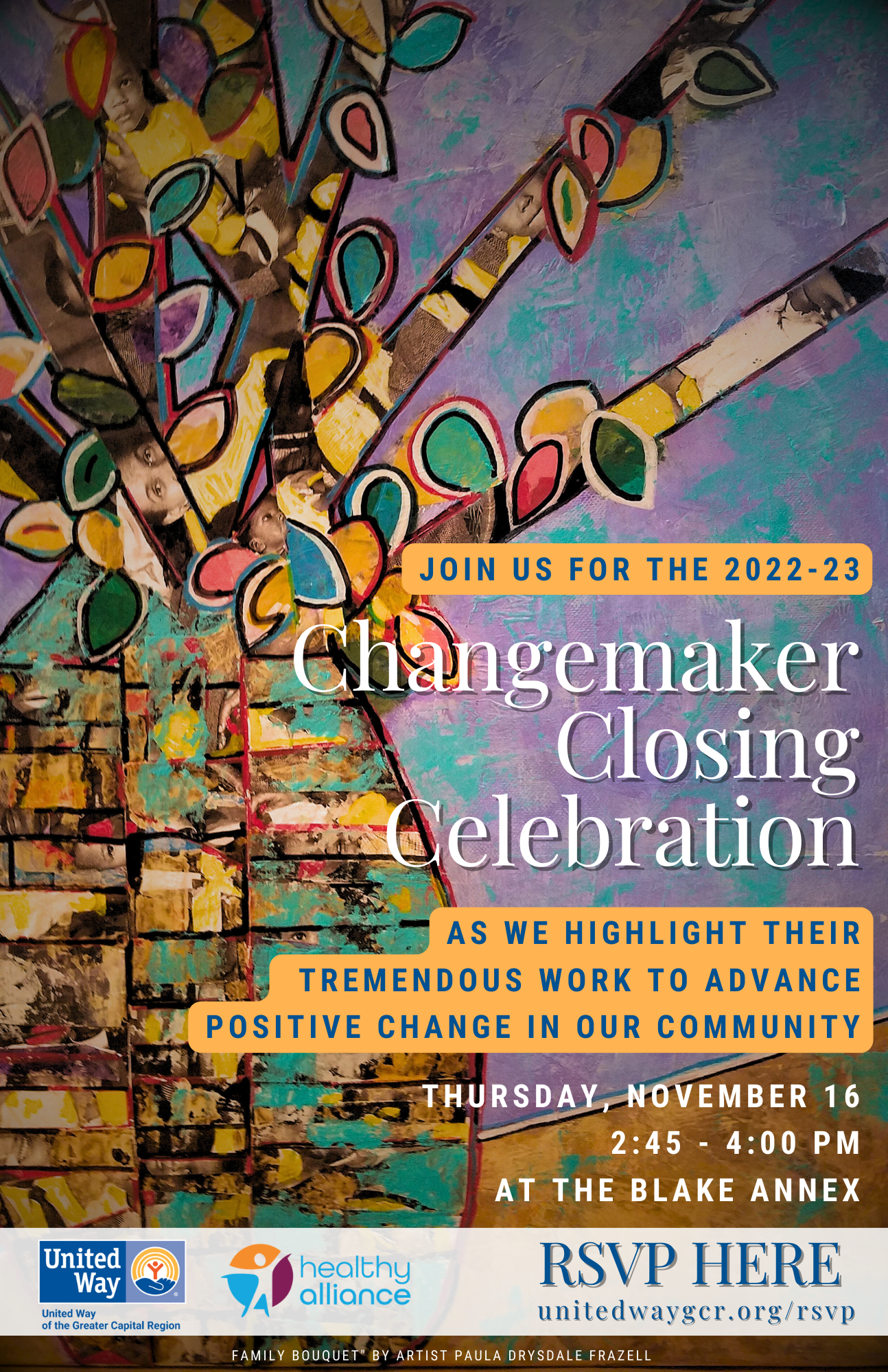 Changemaker Closing Celebration invite
