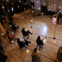 looking down on Perfect Pitch Audience