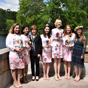 Tuilp Queen and her Court with Mayor Sheehan
