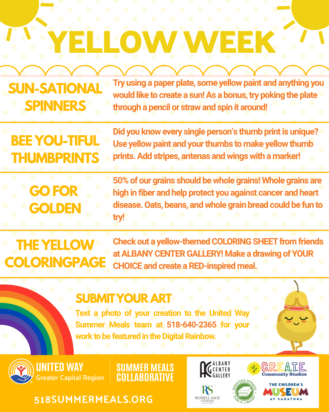 Yellow Week Activity Flyer