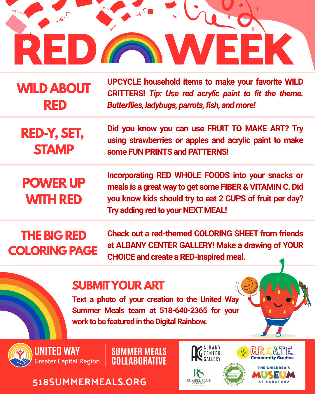 Red Week Activity Flyer