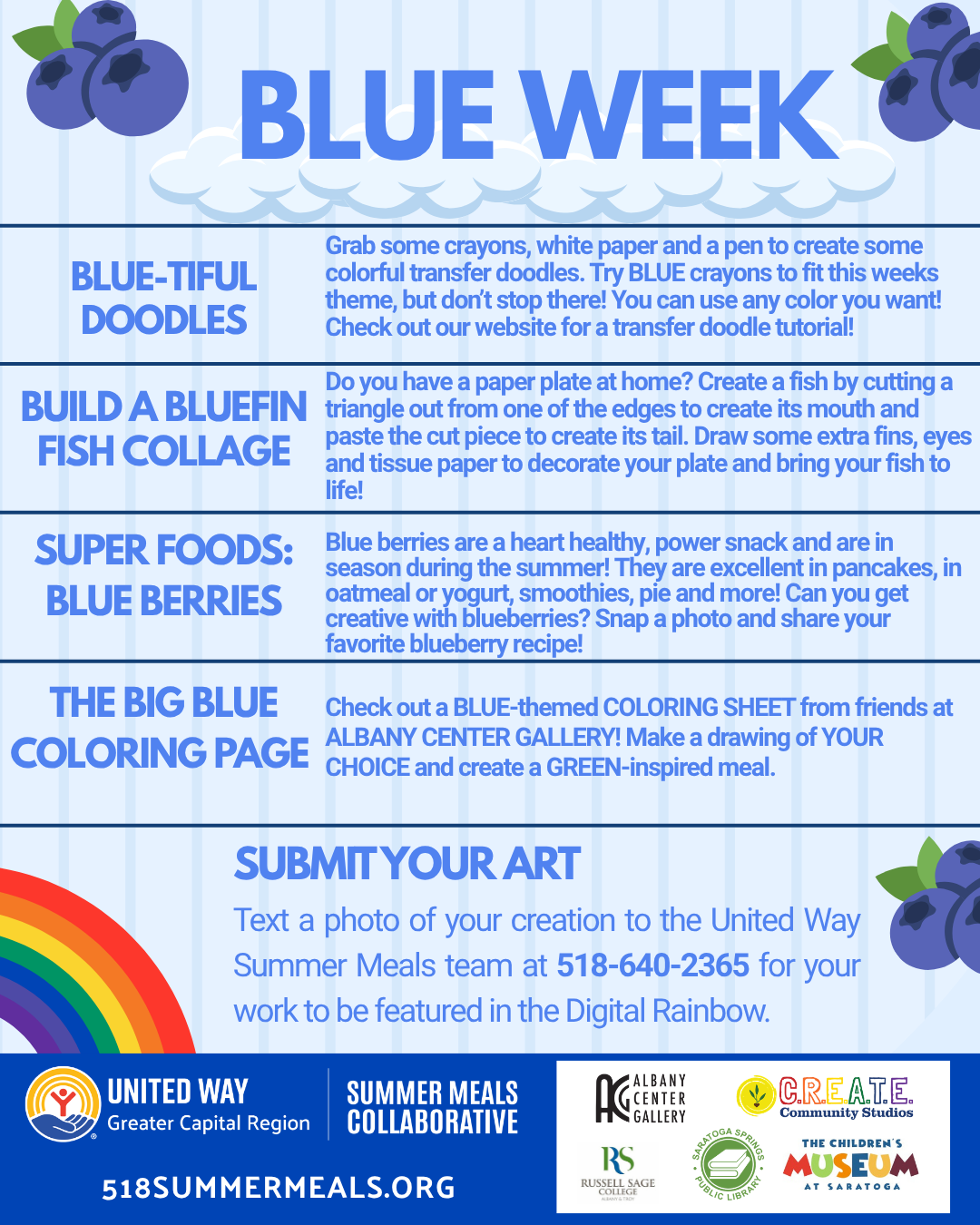 Blue Week Activity Sheet