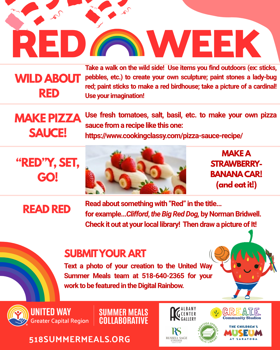 Red Week Activity Sheet