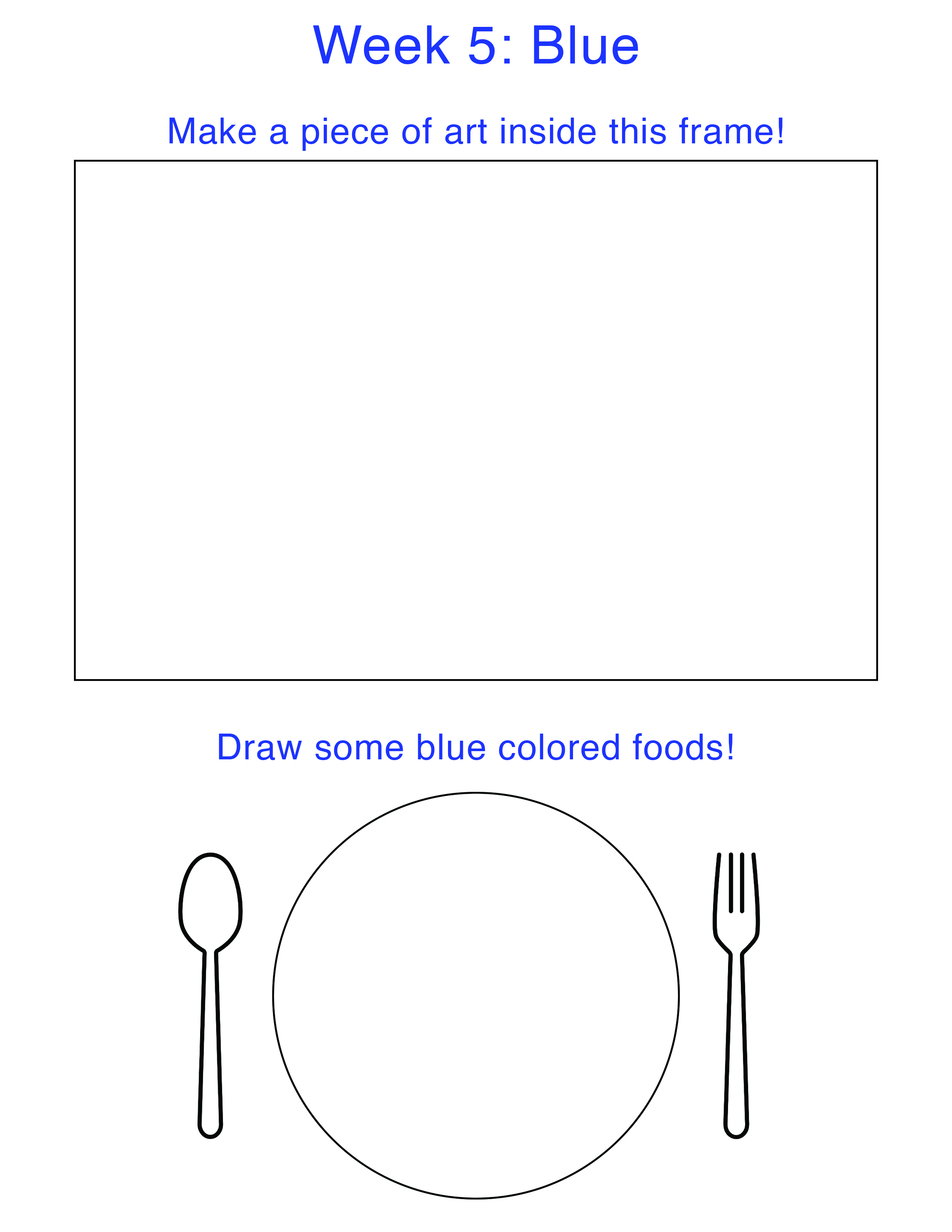 Blue Coloring Page