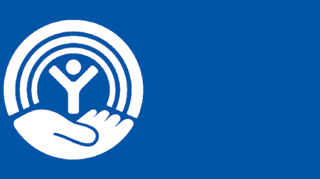United Way Circle logo Blue Background