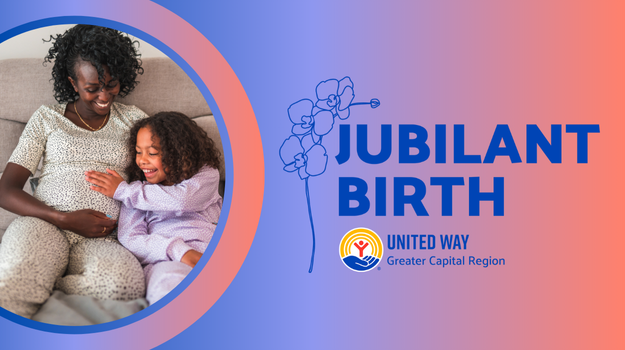 expecting mother and daughter, JBA Logo