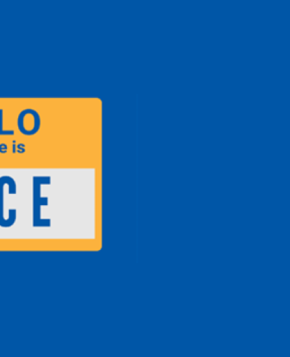 Hello My Name is ALICE name tag