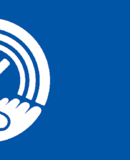 United Way Circle logo Blue Background